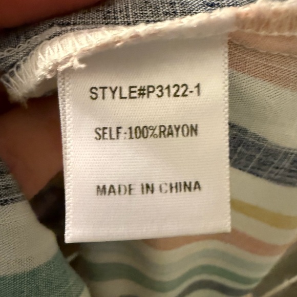 JODIFL Multicolor Striped V-Neck Dress - Picture 9 of 16